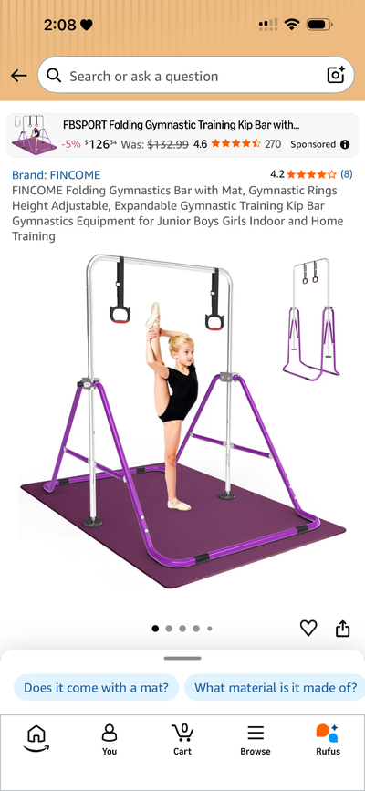 Kids Gymnastic bar, View more