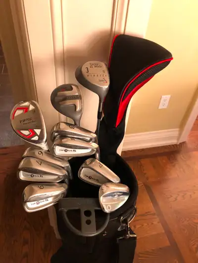 Top Flite XL Driver ( 10.5 degree ), Taylormade Midside 3 wood ( 15 degree ) and Power Bilt TPS 3H (...
