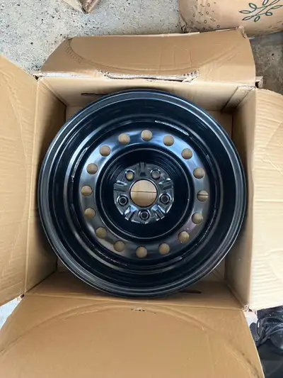 RTX, Steel Rim, New Aftermarket Wheel, 16X6.5, 5X114.3, 67.1, 40, black finish X99154N