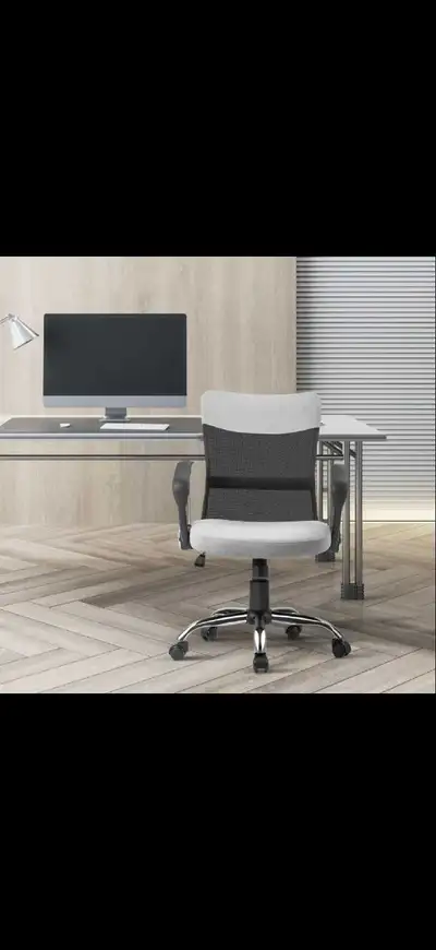 Mid Back Office Chair, Linen Adjustable Office Chair, View more