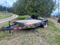 PRICED LOW QUICK SALE JDJ dual axel trailer,  12000 lbs capacity