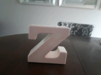 Decorative letter "Z", ceramic