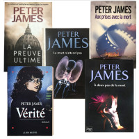 5 livres de Peter James, romans d'enquête, policier, intrigues