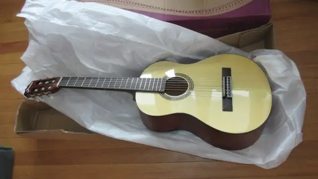 New ¾ classic guitar right
