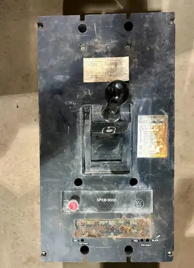 Disjoncteur principal Westinghouse SPCB-3000 3000A 3PH 600V Boît, View more