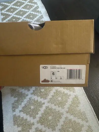 UGG Women’s Greenport cross strap slide size 6, View more