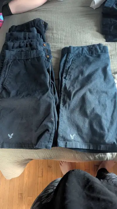 St . Mary's uniform. Shorts size 32- 4 pairs. Size 34 -1 pair. Small sweater, medium sweater. 2 sets...