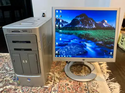 HP Desktop Computer Set ️ - Includes: monitor, desktop computer & speakers - HP Pavilion 061, 931GB...