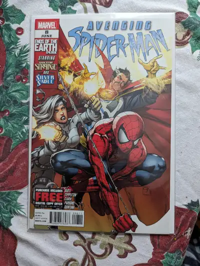Avenging Spider-Man #8 $7 and Avenging Spider-Man #10 $10 each. Comics like new. Pickup in Bracebrid...