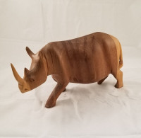 Hand carved wooden animals from Africa