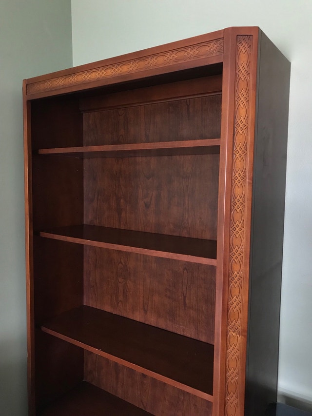 SOLID CHERRY WOOD BOOKCASE Bookcases & Shelving Units City of