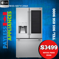 LG STUDIO SRFVC2416S 36" Smart Counter-Depth Refrigerator