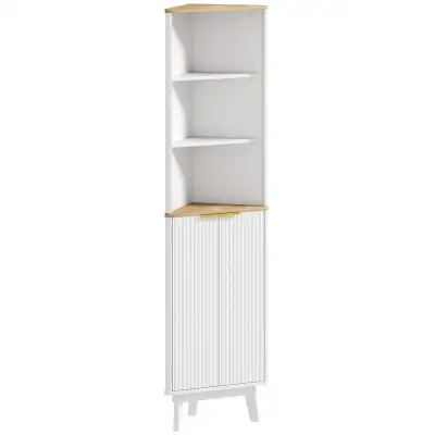 HOMCOM 67" Tall Bathroom Storage Cabinet, View more