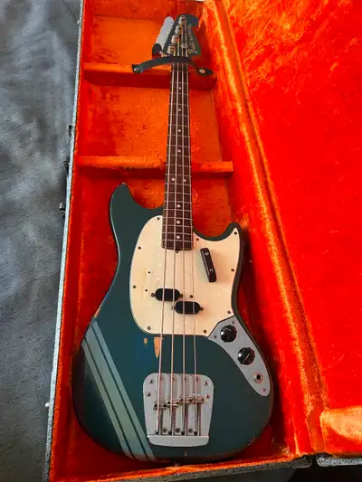 1969 Fender Competition Mustang Bass Guitar, View more