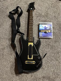 Ps3 wireless guitar hero live guitar with game and dongle