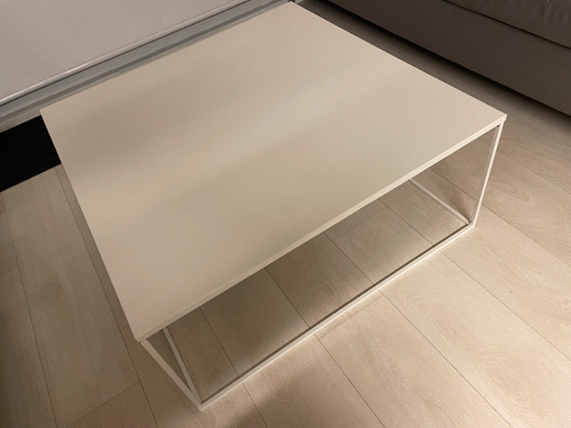 Luooma "Frame" Minimalist Metal Coffee Table - White - $90 in Other Tables in City of Toronto - Image 2