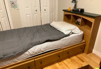 Base de lit simple en mélamine PRIX RÉDUIT, View more