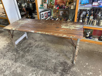 Vintage wooden folding table