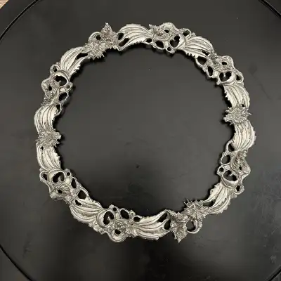 Vintage Pewter Plate Frame by Wilton Columbia, USA, View more