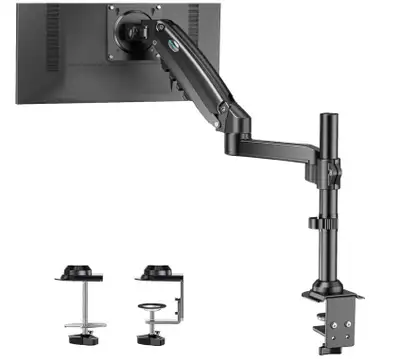 HUANUO Single Monitor Mount, Adjustable Monitor Arm Desk Mount F