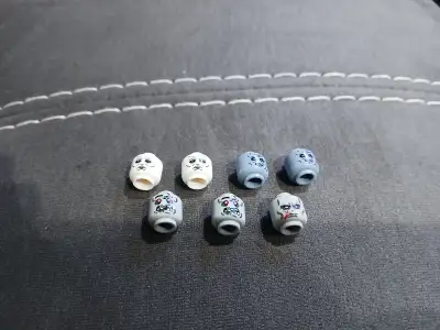 Lego Horror minifig heads lot wants Lego Marvel + DC minifigs, View more