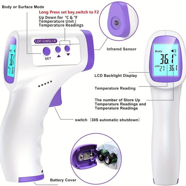 Thermomètre frontal rapide FDA gun forehead head thermometer dans Outils à main  à Laval/Rive Nord