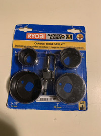 Ryobi Carbon Hole Saw Kit. NEW