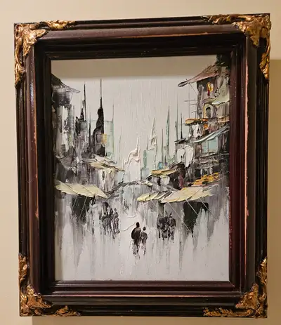 SMALL FRAMED OIL PAINTING, View more