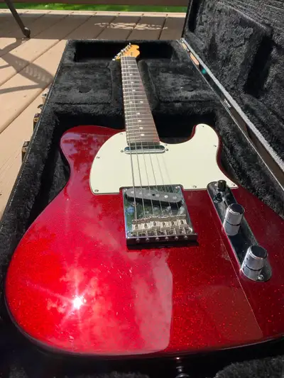 FENDER USA TELECASTER CANDY APPLE RED WITH CUSTOM SHOP PICKUPS, View more