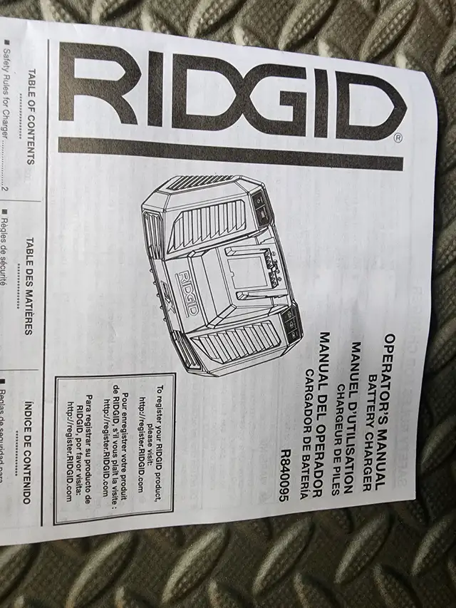 Ridgid R840095 Rapid 4 AH Charger Brand New In The Package in Power Tools in Windsor Region - Image 9