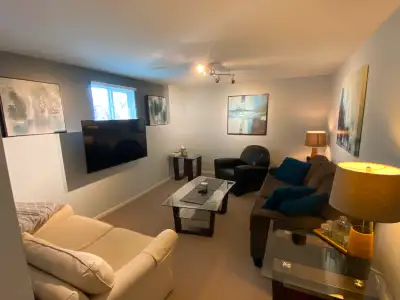 Very nice, Furnished 1 bedroom suite in central Brentwood (North Burnaby) neighborhood. Clean and ti...