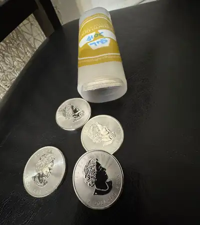 2015 Canada 1 oz Silver Maple Leaf BU – 100 oz Total, Min 25, View more