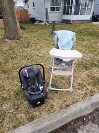 High Chair and City Select Car Seat - FREE