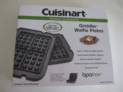 QUISINART GRIDDLER WAFFLE PLATE, View more
