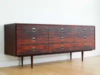 Vintage Brazilian rosewood dresser