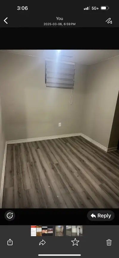 3 bedroom basement sharing One bedroom available from July 1