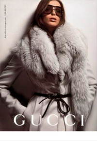 Gucci Real fox fur scarf-$199 brand new