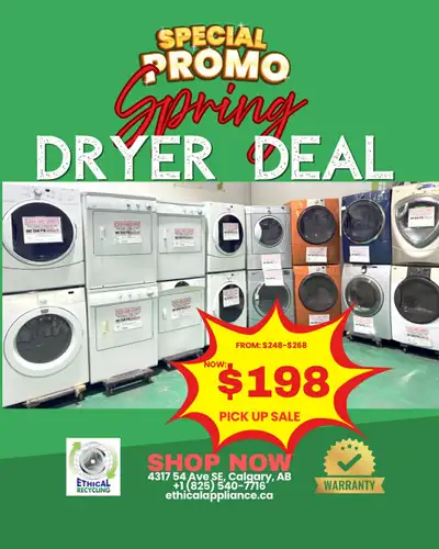 $198 Everything Must Go Dryer Pick Up Deal Sale, View more