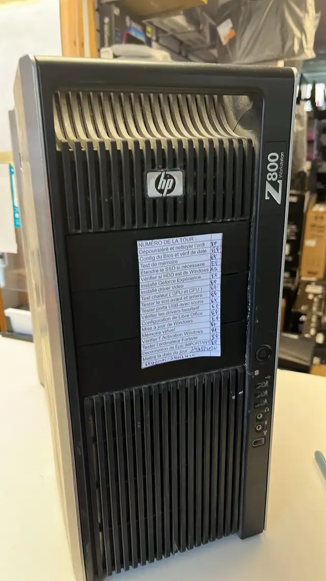 PC GAMING GTX 1060 32GB RAM SSD 1TB HP Z800 - Fortnite Ready in Desktop Computers in Longueuil / South Shore - Image 3