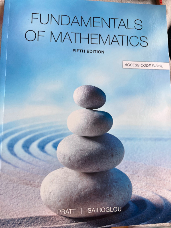 Fundamentals of Mathematics, Fifth Edition dans Manuels  à Ottawa