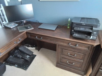 Office Desk and File Cabinet