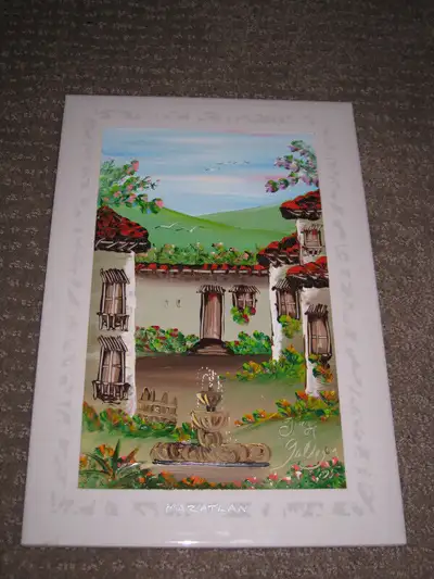 Unique Hand-Painted Mazatlan Mexico Ceramic Tile Art Artisan, View more