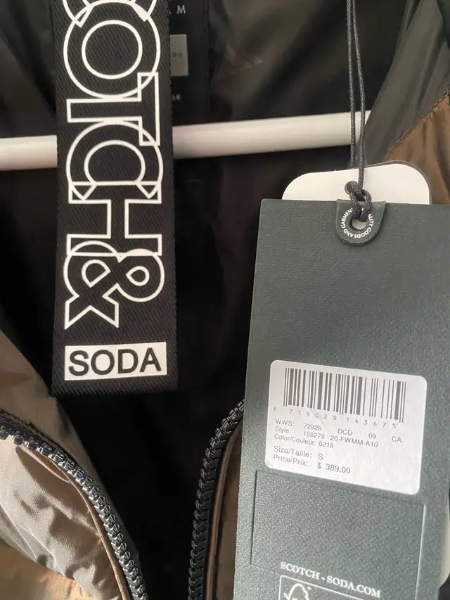 Scotch & Soda winter puffer ski jacket root beer NEW in Men's in Edmonton - Image 5