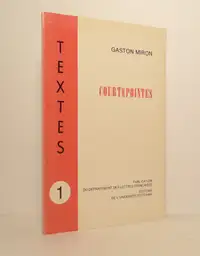 Gaston Miron - Courtepointes - Édition originale - 1975
