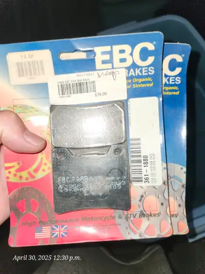 EBC FA88 brake pads new in package. 1 for $25.00 or both packages for $45.00. The price is firm.