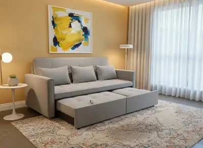 1 Year Warranty on Brand New Beautiful Couch / Sofa Bed, View more