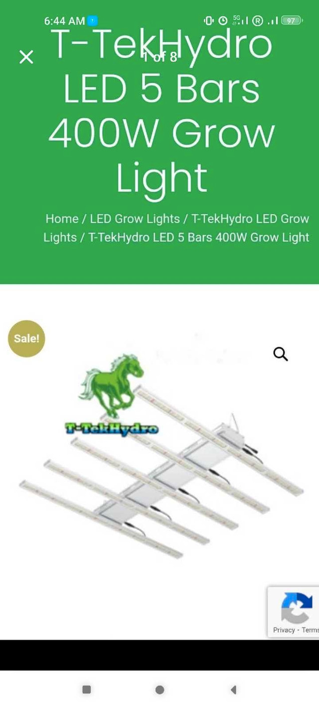 T-TekHydro LED 5 Bars 400W Grow Light in Indoor Lighting & Fans in Strathcona County