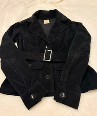 Ladies Corduroy Jacket With Belt Size Small