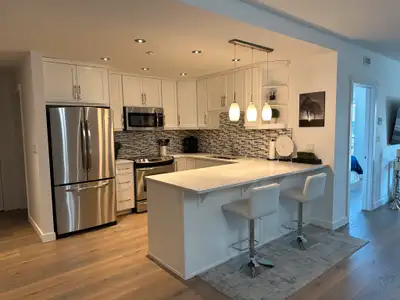 Stunning downtown 2 bedroom + den luxury condo for rent