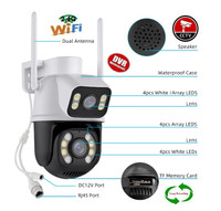 4MP Dual Lens WiFi Outdoor Security DVR Camera Night Vision